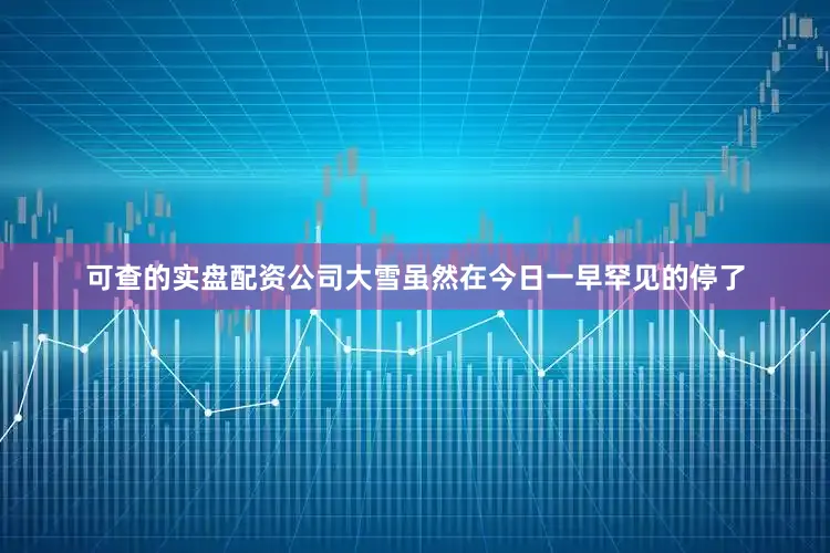 可查的实盘配资公司大雪虽然在今日一早罕见的停了